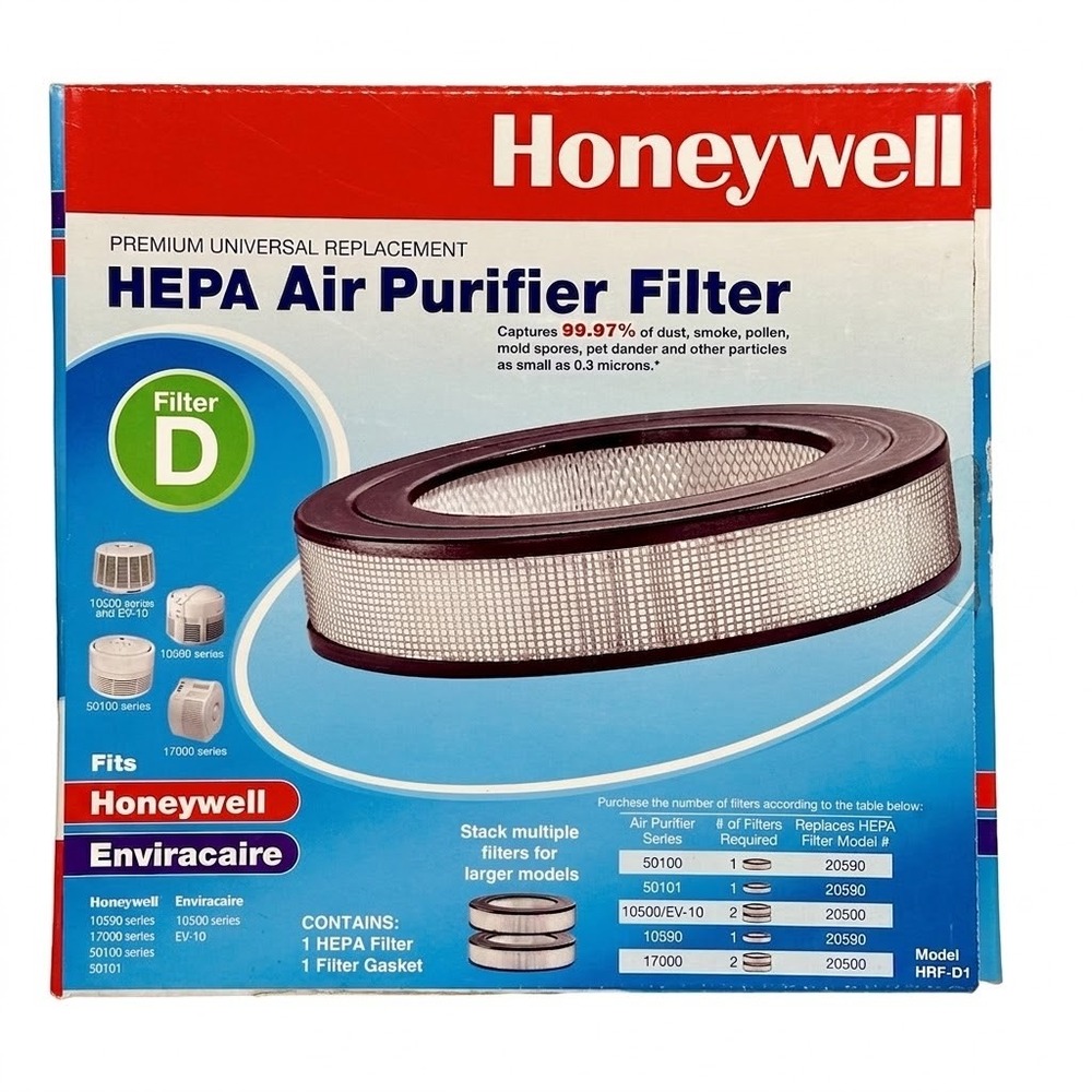 Honeywell Enviracaire HEPA Air Purifier Filter D HRF-D1 20500 20590 Replacement